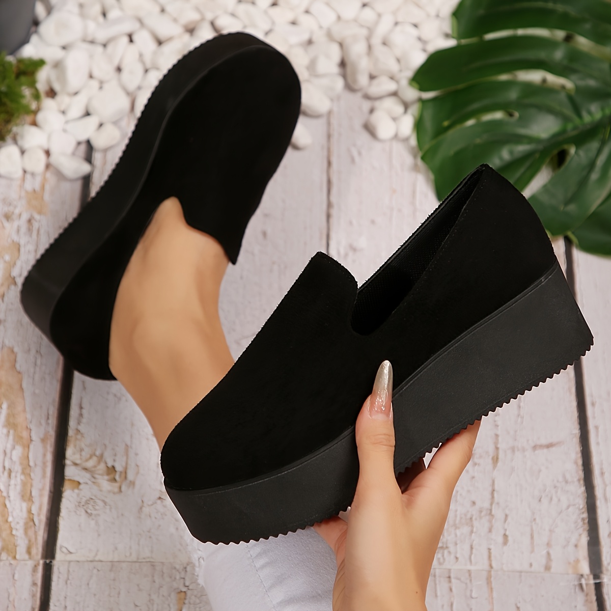 Heel Slip Resistant Womens Dress Shoes Loafers No Slip Heels Women's  Slip-Resistant Shoes Non-Slip