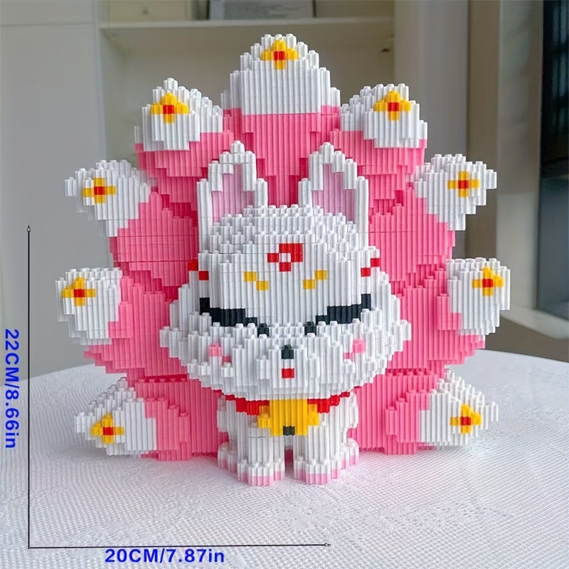 Fox Building Blocks Toy Decorative Ornament Halloween Christmas Gift