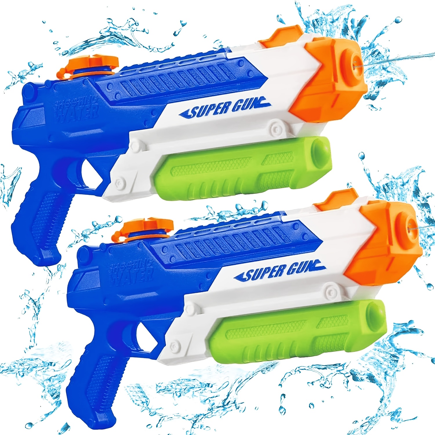 Image of 2pcs Water Guns, Summer Outdoor Water Toys, Suitable For Pools, , Water , And Other Occasions, Children's Day Gift