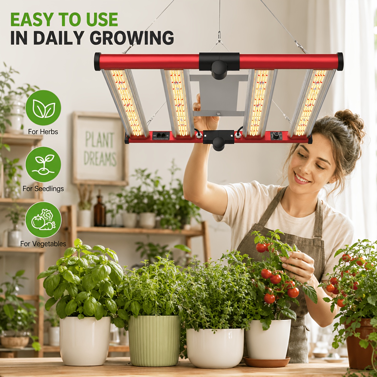 Image of Aglex 240 W Led Grow Lights, Led Plant Lamp With Ir, Led With Lm281b Daisy Chain Foldable & Dimmable Commercial Hydroponic Growing Lamp 3 X 3/4 X 4 Grow Tent For Halloween