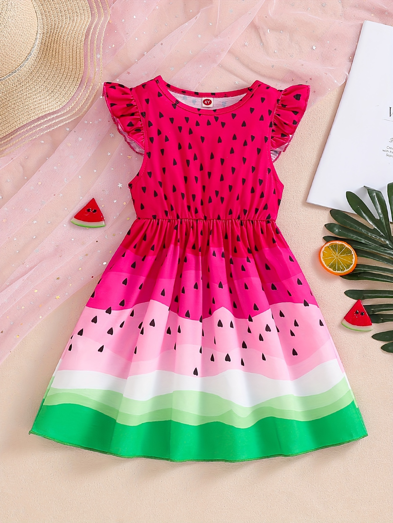 watermelon dress girl sold on Temu United States