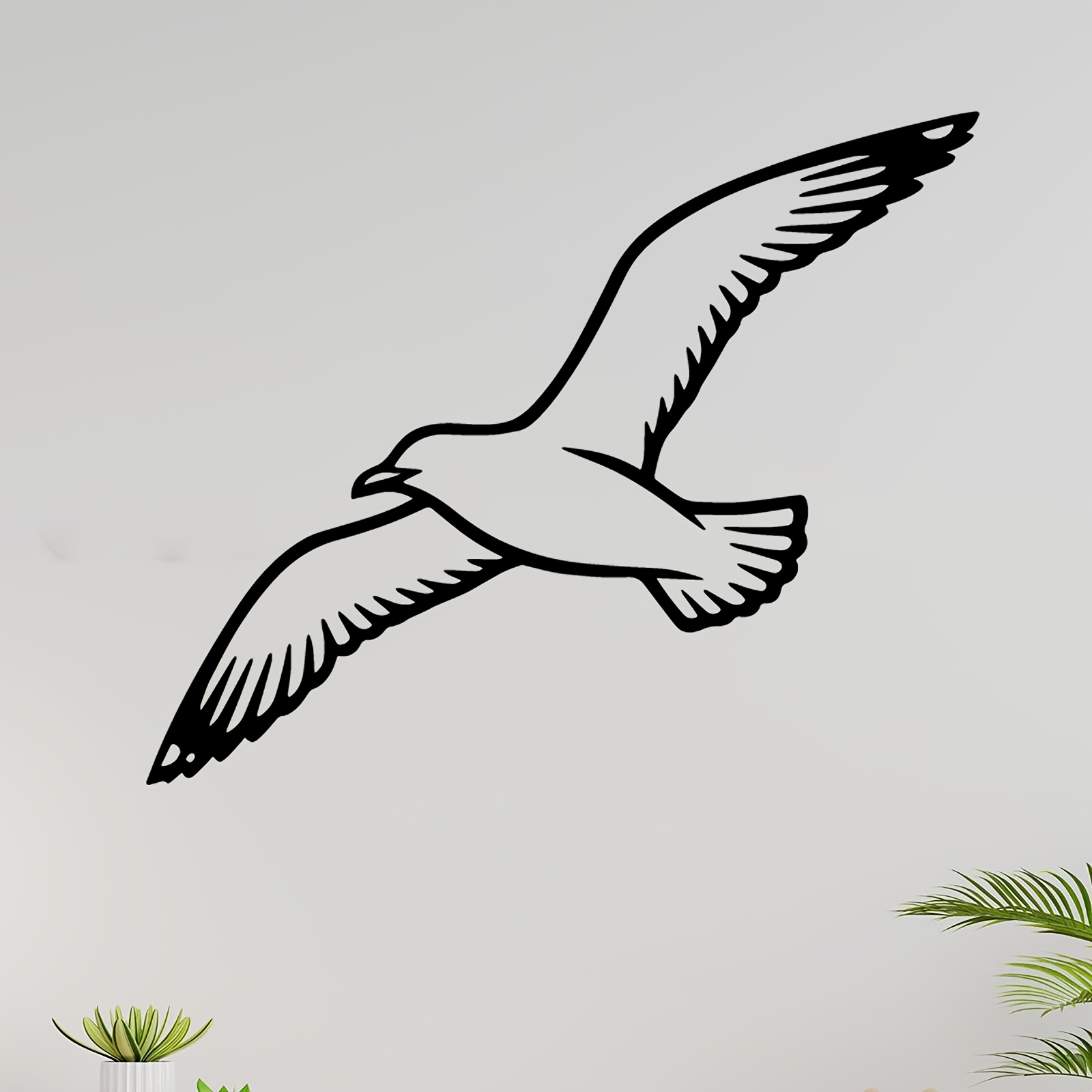 TEMU 1 Seagull-themed Metal Wall Art, A Vivid Seagull Sculpture Mural, Is An Excellent Gift For Summer, Beach Parties, And Coastal Decor Enthusiasts.