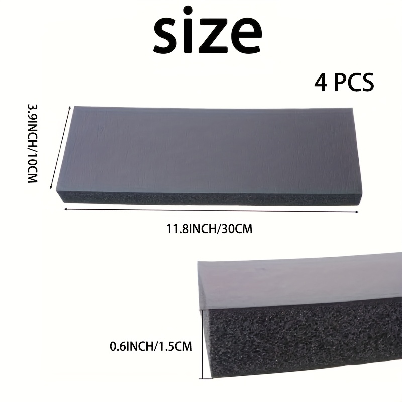 4pcs Of Rubber Foam-filled Anti-collision Protective Padding, Suitable For Door Sill Guards, Used To Prevent Wall And Car Collision Protection