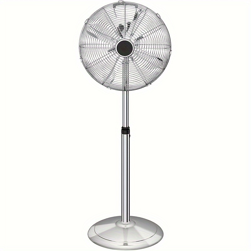 

Simple Deluxe 16 Inch , Adjustable Heights, Ocillation 75°, 3 Settings Speeds, Low Noise, Quality Made Durable Fan, , Heavy Duty Metal For Industrial, Commercial, Residential