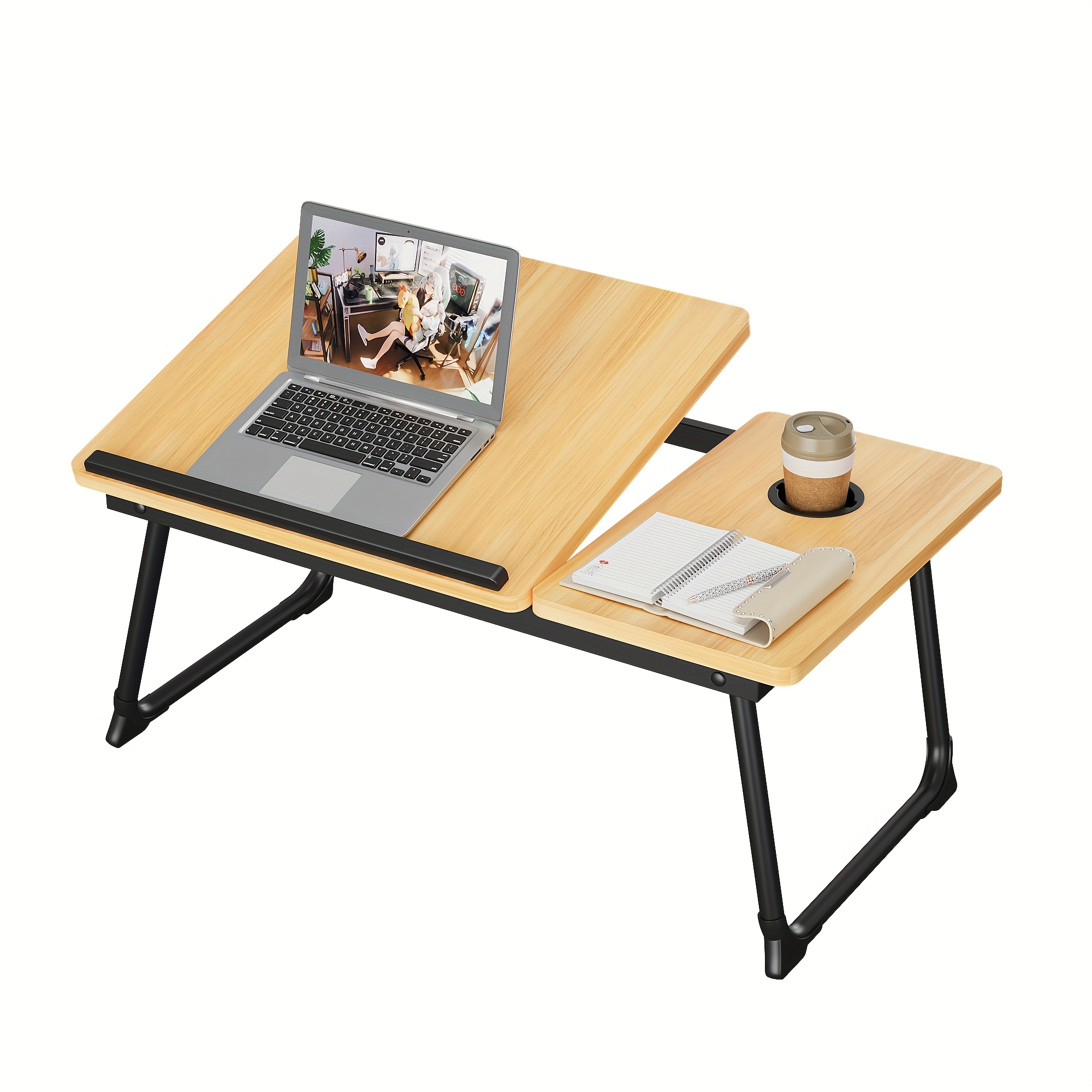 TEMU Lap Desk, Bed Desk For Laptop And Writing, Bed Trays For Eating And Laptops, Laptop Bed Desk For Couch, Lap Desks For Adults, Laptop Stand For