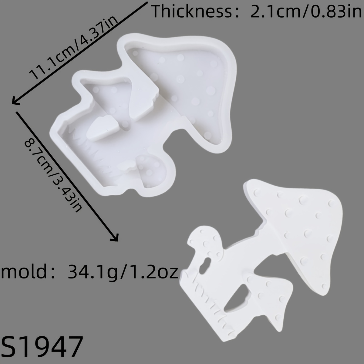 Image of Silicone Resin Mold For Plant, Candle Molds, Plaster Decorations, And Home Decor Epoxy Resin Molds 34.1 S1947