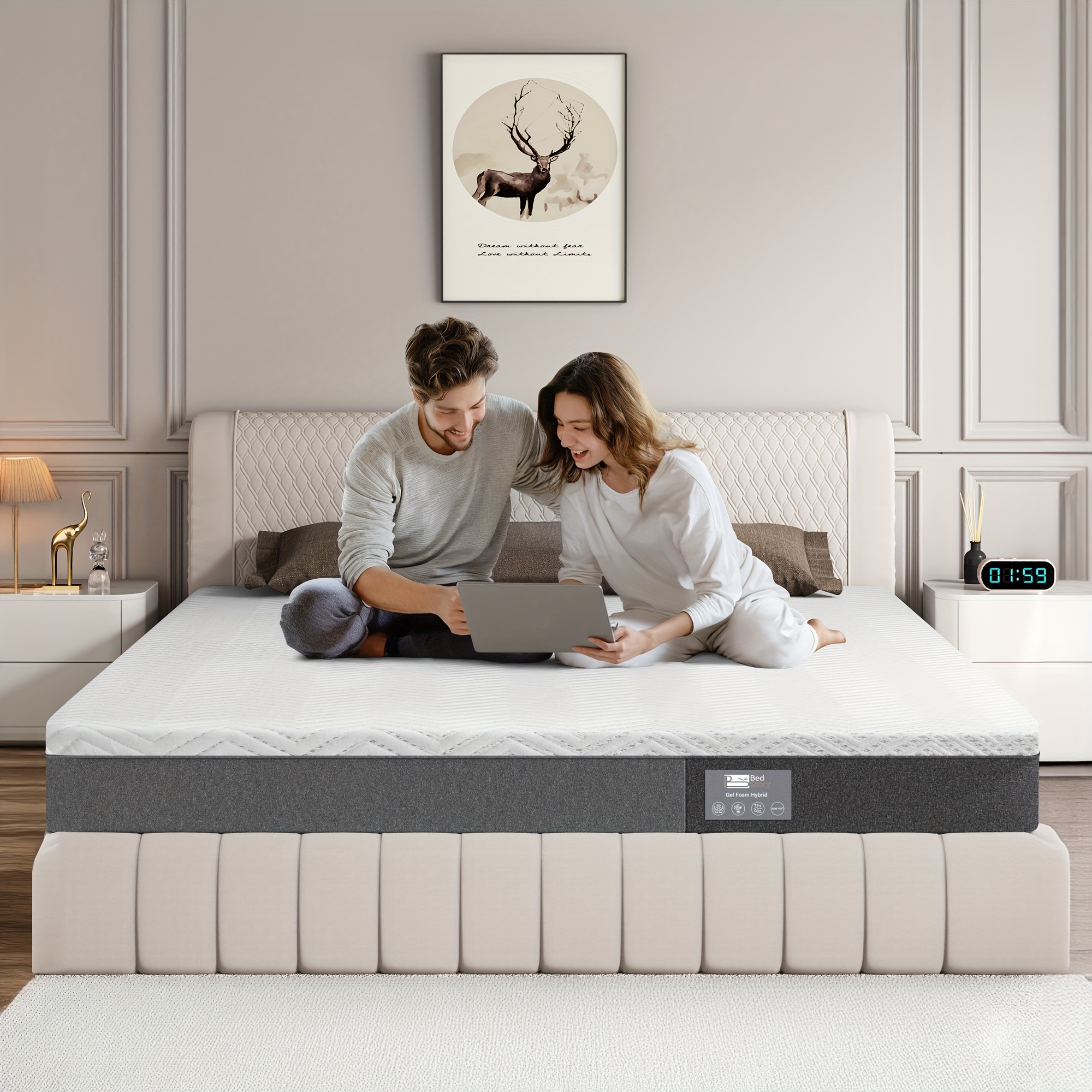 E-shop BedStory Memory-Schaum-Matratze, 7--Schaumstoffmatratze, mittlere Festigkeit Unterstützung, abnehmbarer Bezug