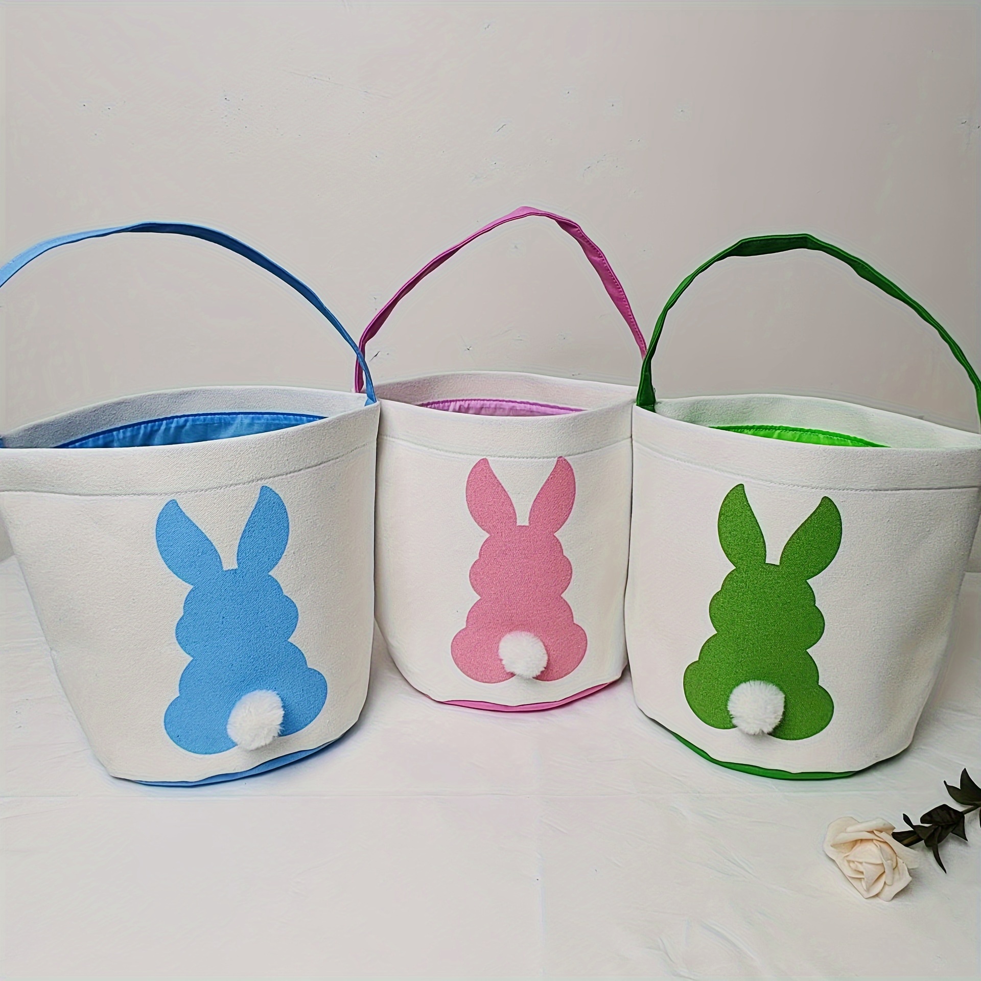 1pc easter egg storage basket cartoon rabbit storage basket portable storage basket egg storage basket