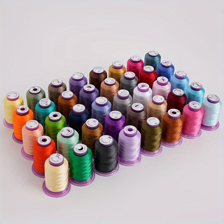 

5pcs Polyester Embroidery Thread, 120d/2, 550 Yards Each - Ideal For Machine Sewing & Knitting, Assorted Colors