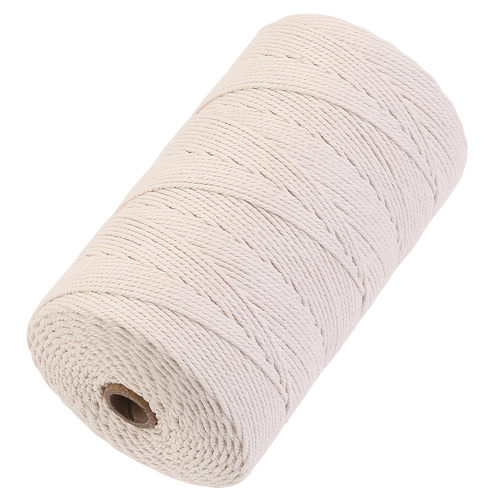 

2mm Corde Macramé , 438 Yards () Corde Polyester Souple, Fil Macramé pour Suspendus de Plantes, Accroches Murales, Artisanat, Emballage Cadeau et Décorations de Mariage