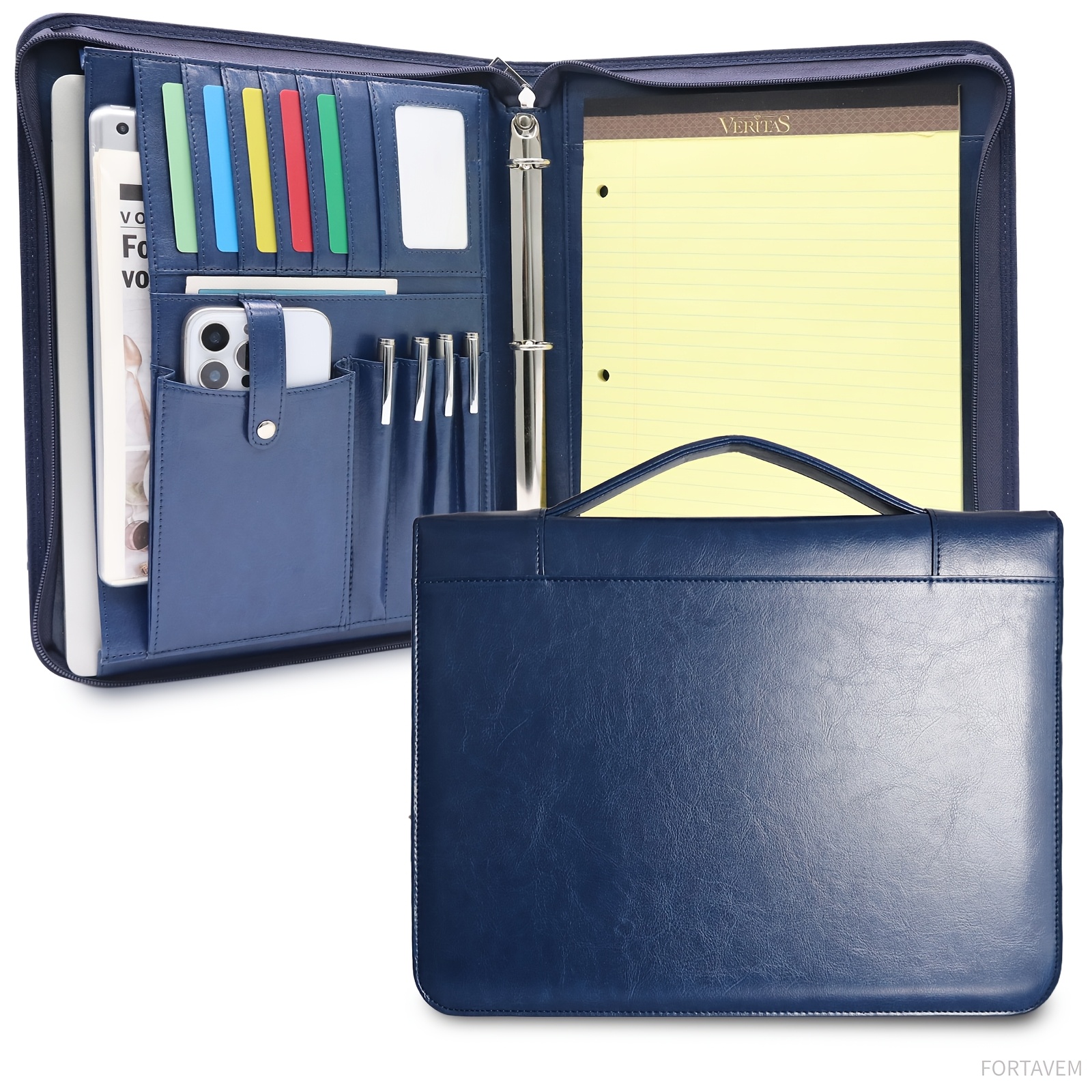 zippered portfolio sold on Temu United States