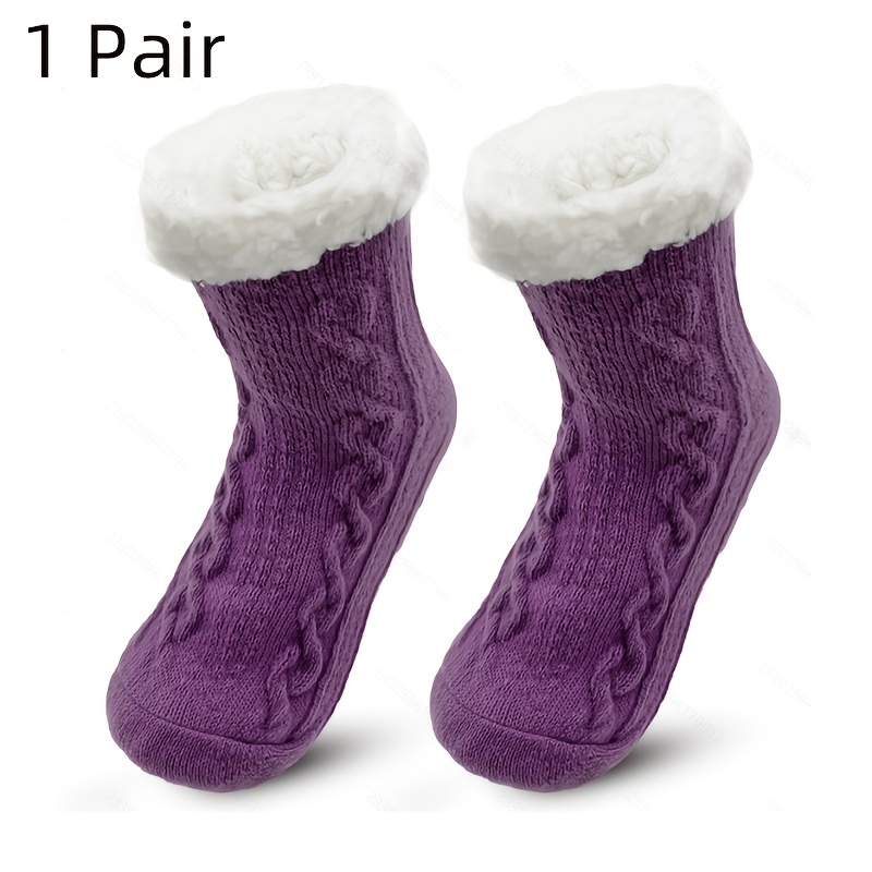 TEMU 1/ Of Autumn/ Socks, Cute Winter Home Socks, Non-slip Slipper Socks, Cabin Socks