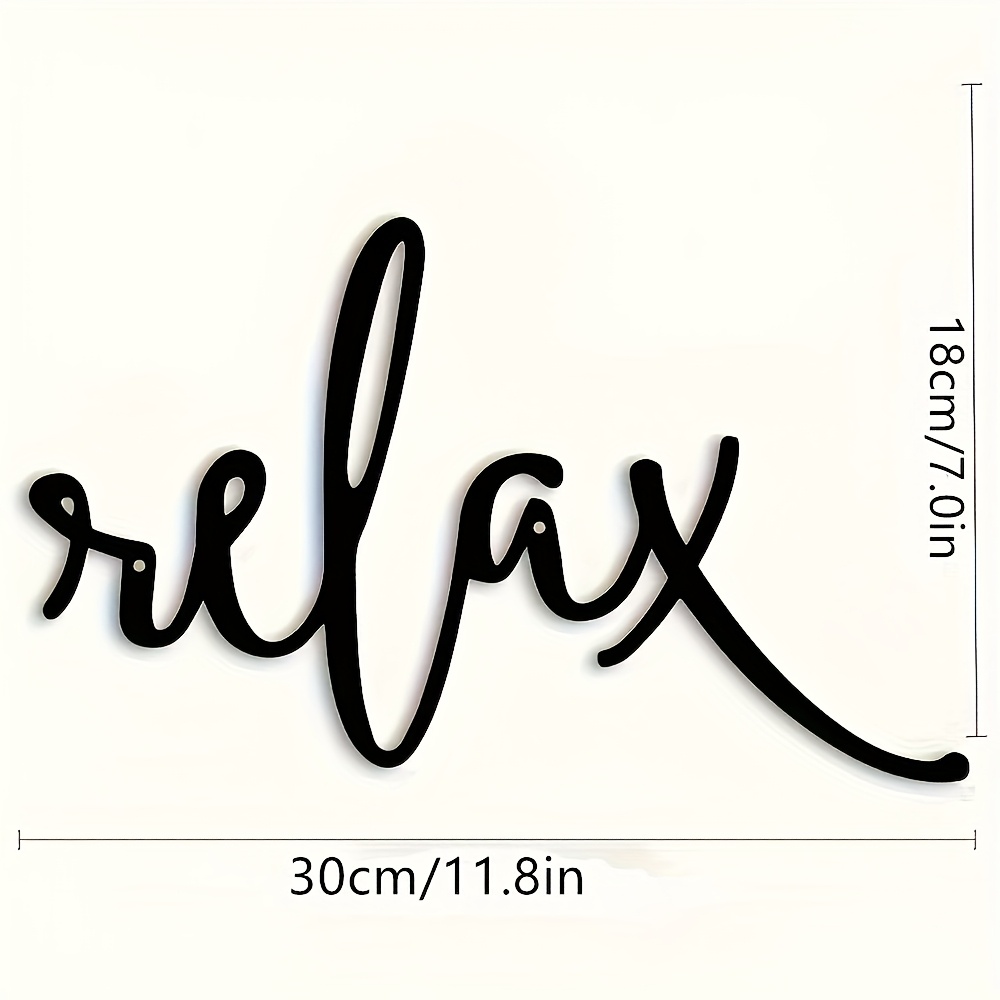 Image of Relaxed Design, Perfectly Suitable For Bathroom Decor, Easy To Hang Sculptures, Wall Decorations For Bathrooms, Modern Black Metal Wall Art Christmas Halloween