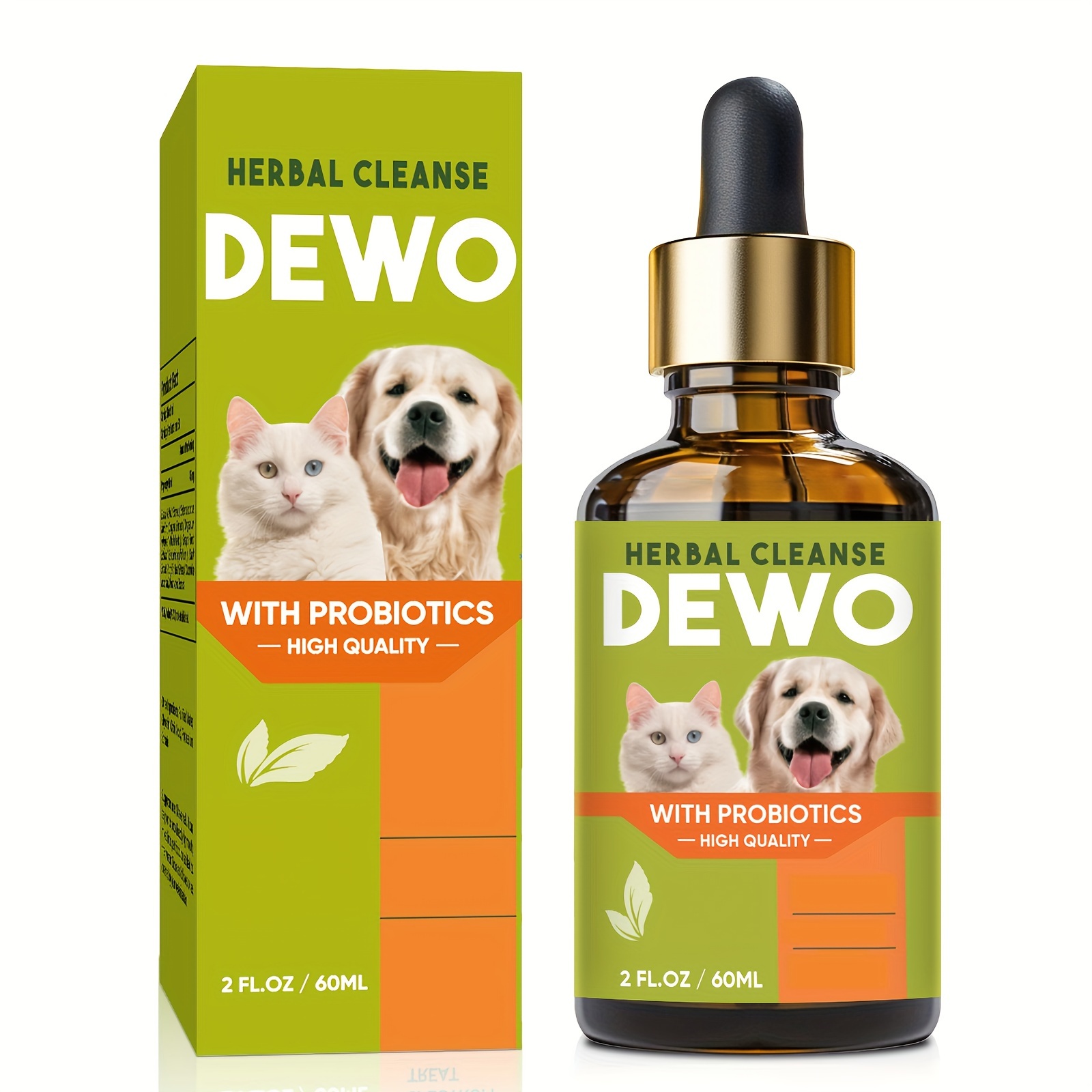 

Pet Drops, Natural Supplement, Suitable For Various Cats And Dogs, 60ml