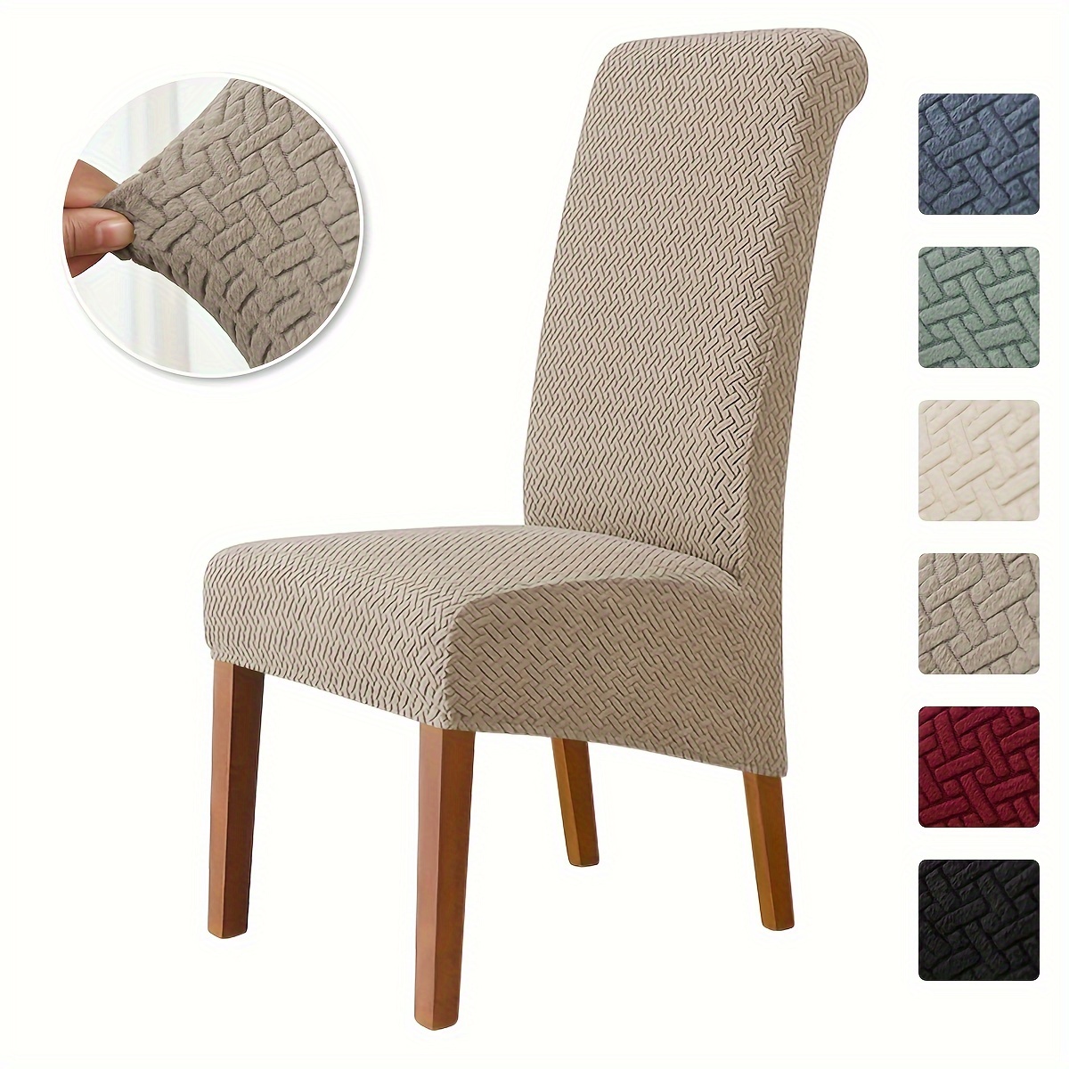 

1pc Stretch Chair Slipcovers, Dining Chair Cover, Furniture Protective Cover, For Dining Room Living Room Office Home Decor