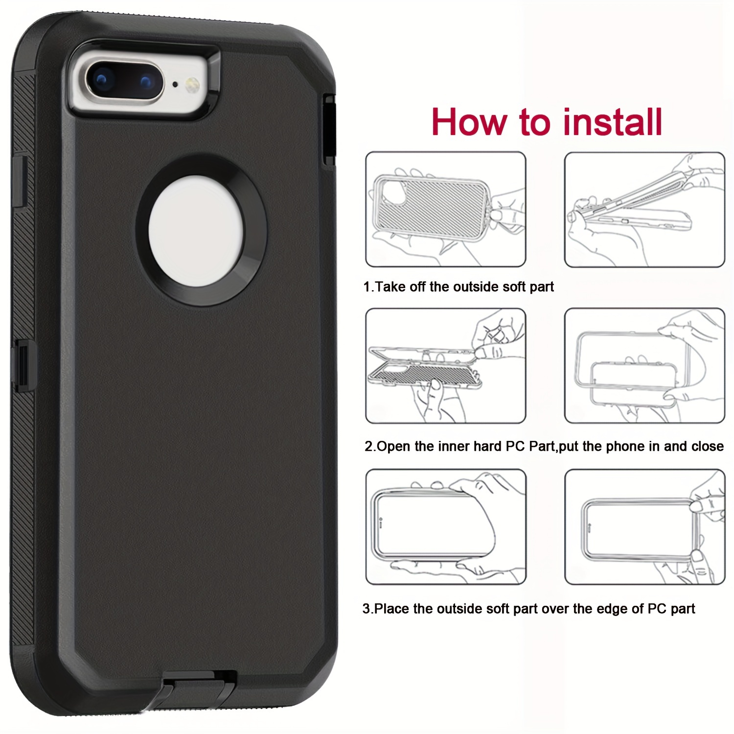 apple iphone how to take off heavy duty iphone case