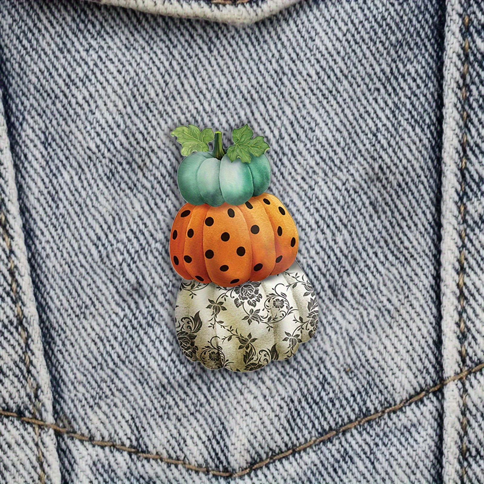 

Funky 3-layer Thanksgiving Pumpkin Acrylic Brooch - Perfect Gift For Pumpkin Enthusiasts, Ideal For Holiday & Atmosphere Boosting, Acrylic Brooch, Thanksgiving, Pumpkin, Gift