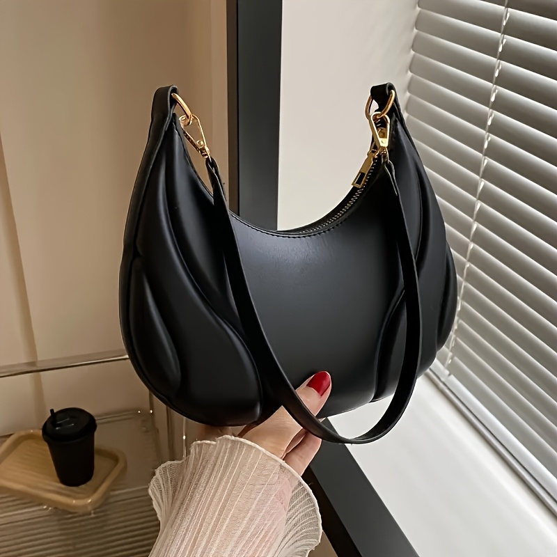 TEMU 1pc New Fashionable Women's Underarm Bag With High-quality , Chic Single-shoulder Handbag For Commuting And Crossbody Use