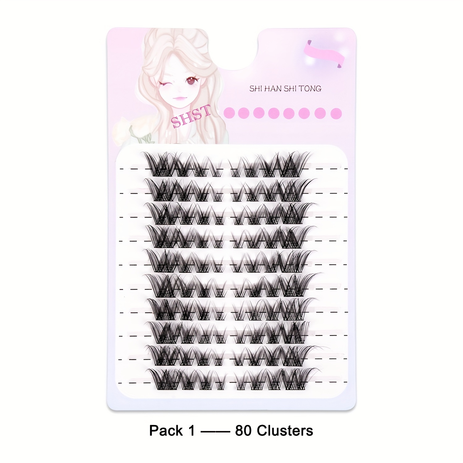New Product Launch, Cluster Individual False Eyelashes, 9-15 Mm, Curls And Lengths, Natural , Cat Eye And Fox , Handmade, Stems Are Very Soft, Reusable False Eyelashes Suitable For Beginners