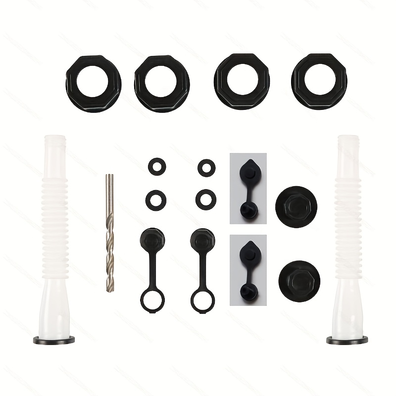 TEMU 13pcs Set Of Gasoline Filler Nozzles, Suitable For Most 1/2/5/10-gallon Containers.