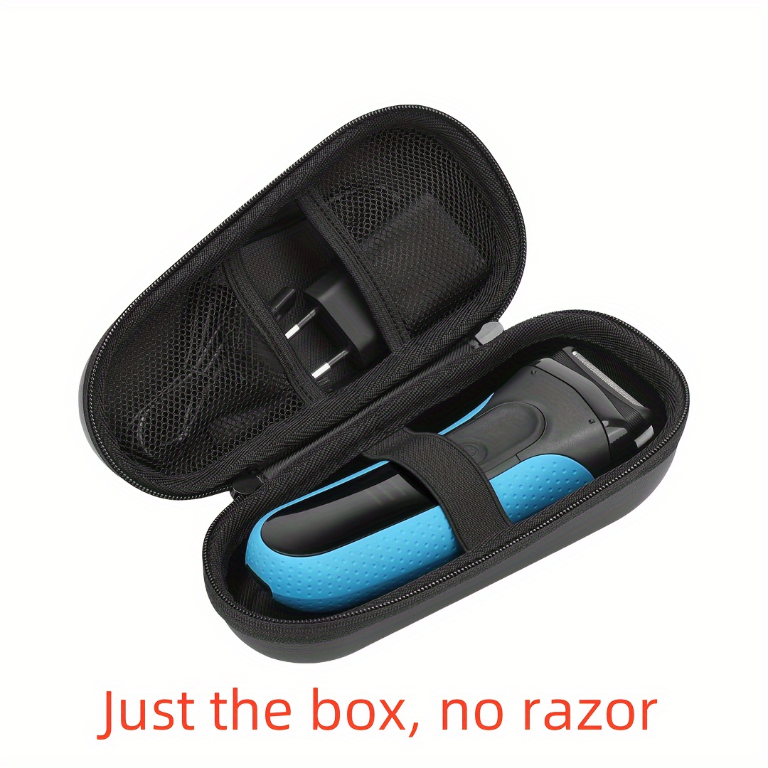 Image of Only Case) Case For / Series 5, 3040s, 3010s, 5018s, 5140s Electric Razor Shaver, Hard Travel Case Protective Cover Storage Bag (black Interior)
