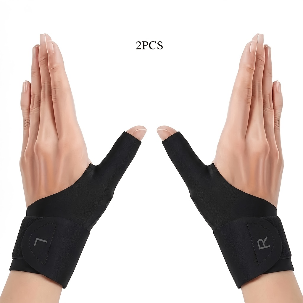 2pcs Adjustable Breathable Wrist And Thumb – Ergonomically Designed For Laptop Typing & Repetitive Work, Providing Support For Repetitive Tasks With Anti-slip Design