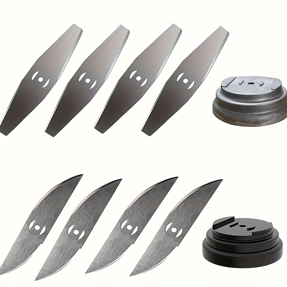 

6" Grass Cutter Replacement Blades, Battery Operated Weedeater Attachments, Brush Cutter Trimmer Head, 8pcs Steel Blade For Cutting Grass Weeds, , Thorns.