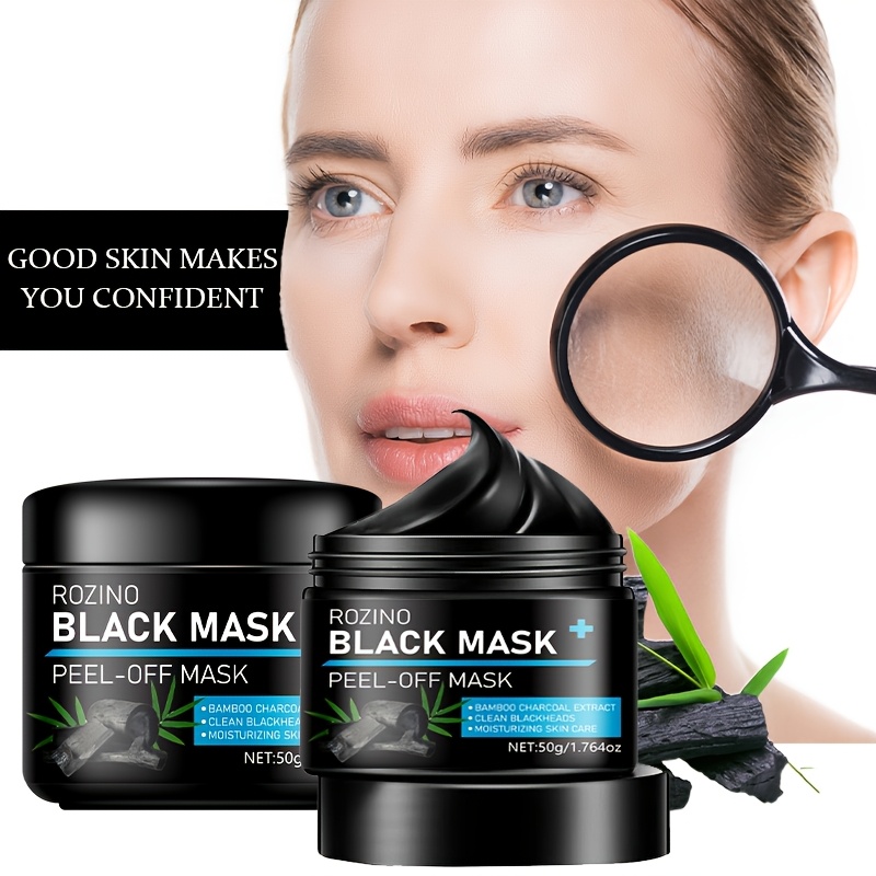 Instant Cleansing & Long-Lasting Oil Control: Bamboo Charcoal -Off Mask 50g. Formulated with Bamboo Charcoal, Jojoba Oil, Lemongrass, and Other Skincare Ingredients for Powerful Absorption. Dries Quickly Upon Application, Instantly Cleanses Pores