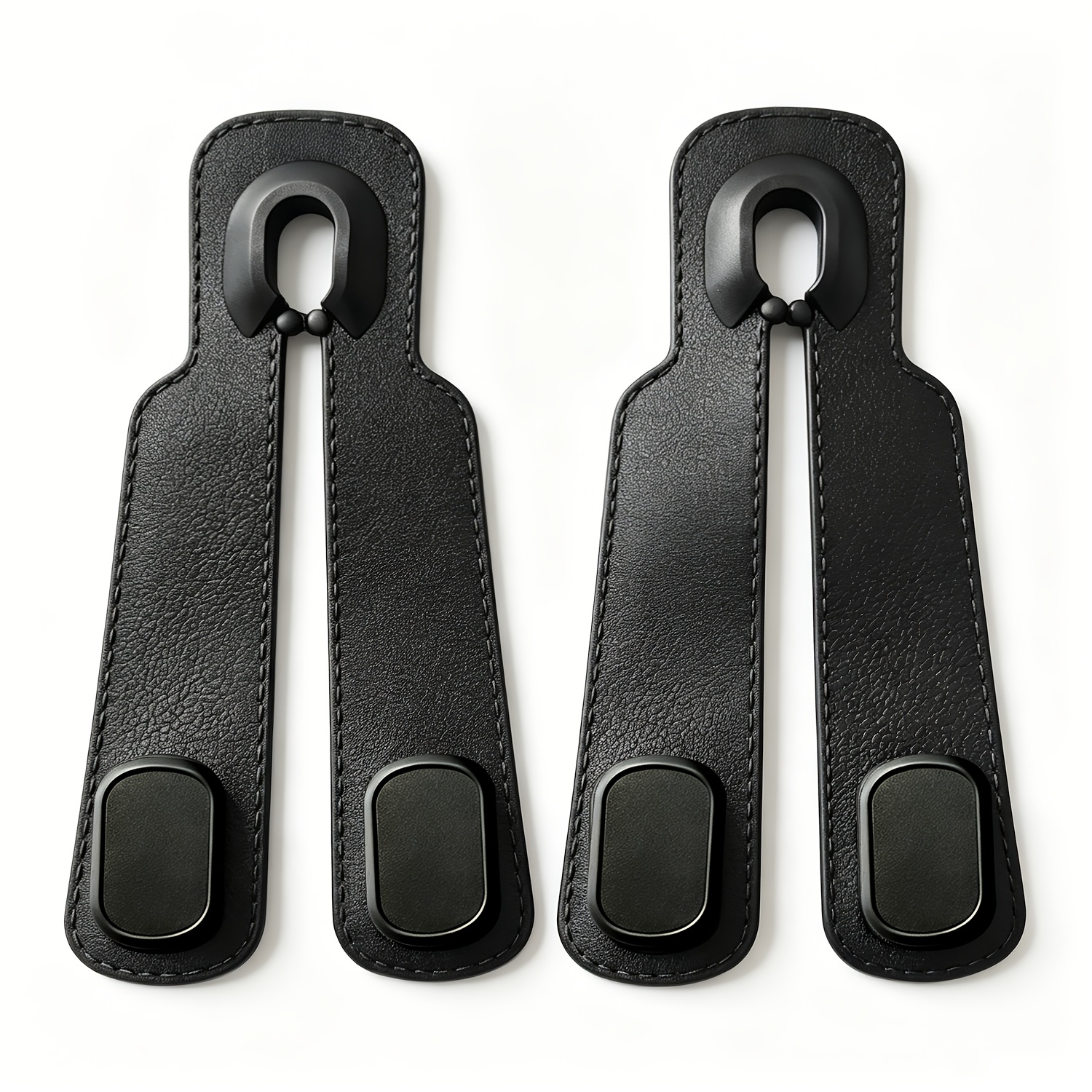 TEMU 2 Pack Universal Car Headrest Hooks, Heavy-duty Car Seat Back Hanger, Car Interior Organizer For Handbags, Grocery Shopping Bags, Coats