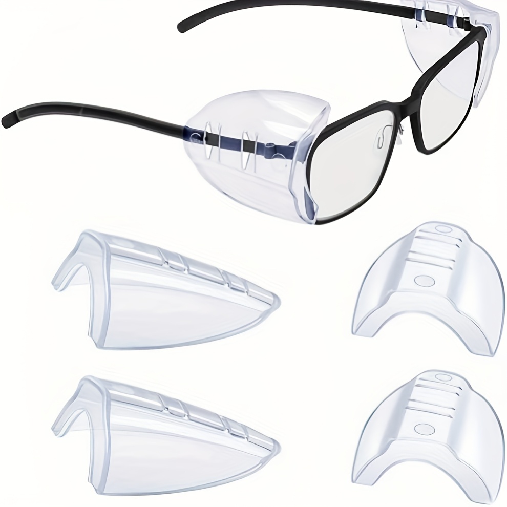 Set Of 4 Eyewear Sides, Casual Design Slip-on Plastic For Glasses, Fit For Small To Large Frames, Eyewear Accessory