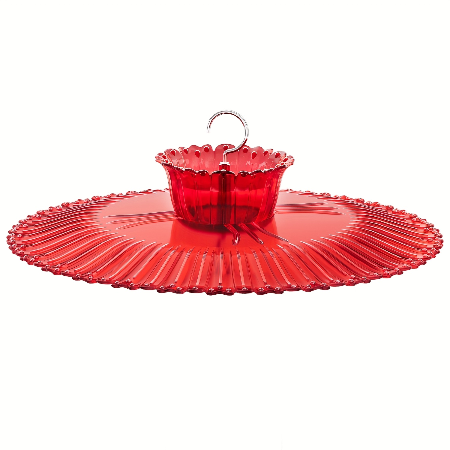 TEMU Iborn Hummingbird Feeders Sun Baffle, Shade Cover Combo, For Hanging Bird Feeder For Outdoors Rain Guard, Red, 10.6inch, Pack Of 1