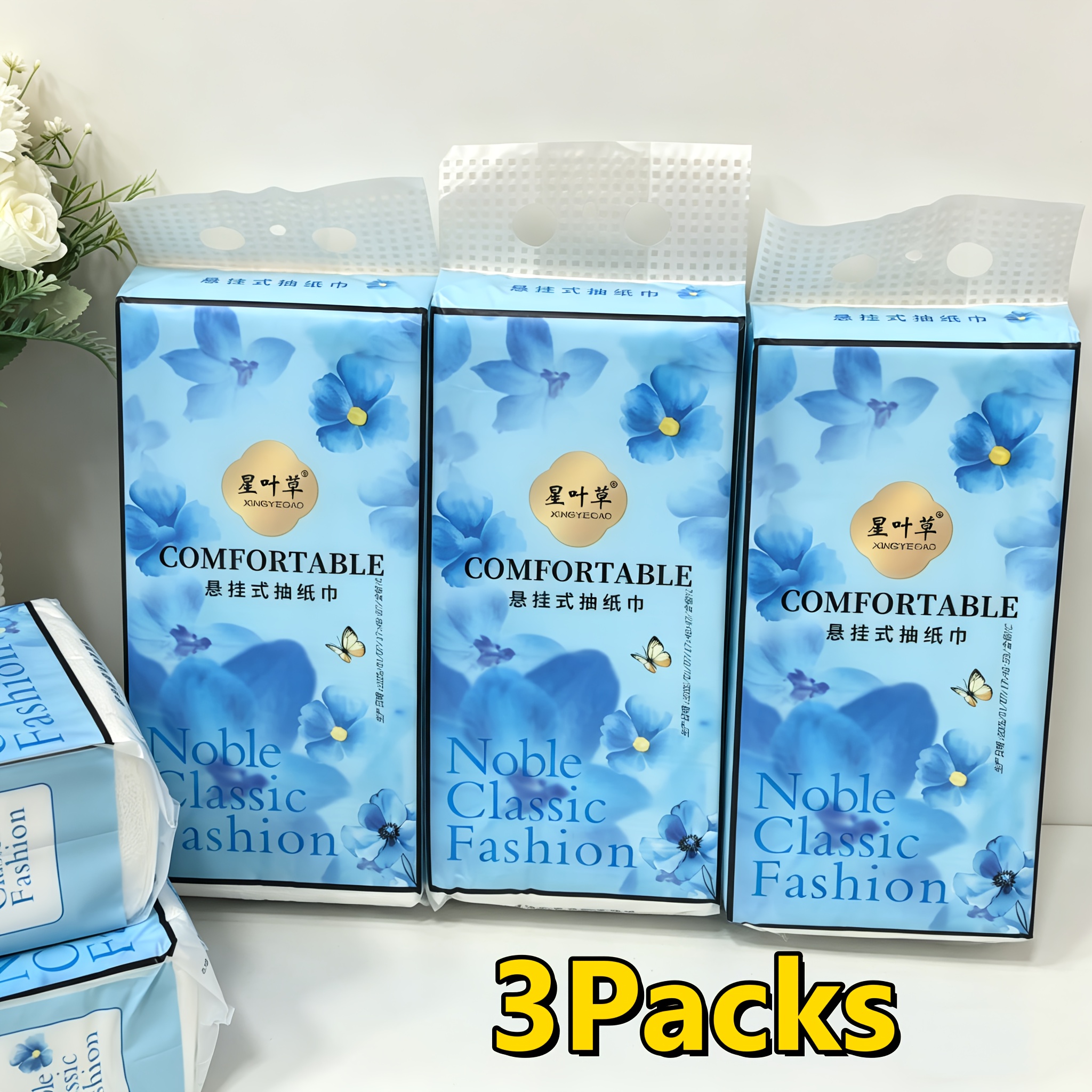 TEMU Lot de 3 paquets de 6240 feuilles au total, essuie-tout en pâte de bois vierge épaissie, ne tachent pas, forte absorption d'eau, pour de bain,