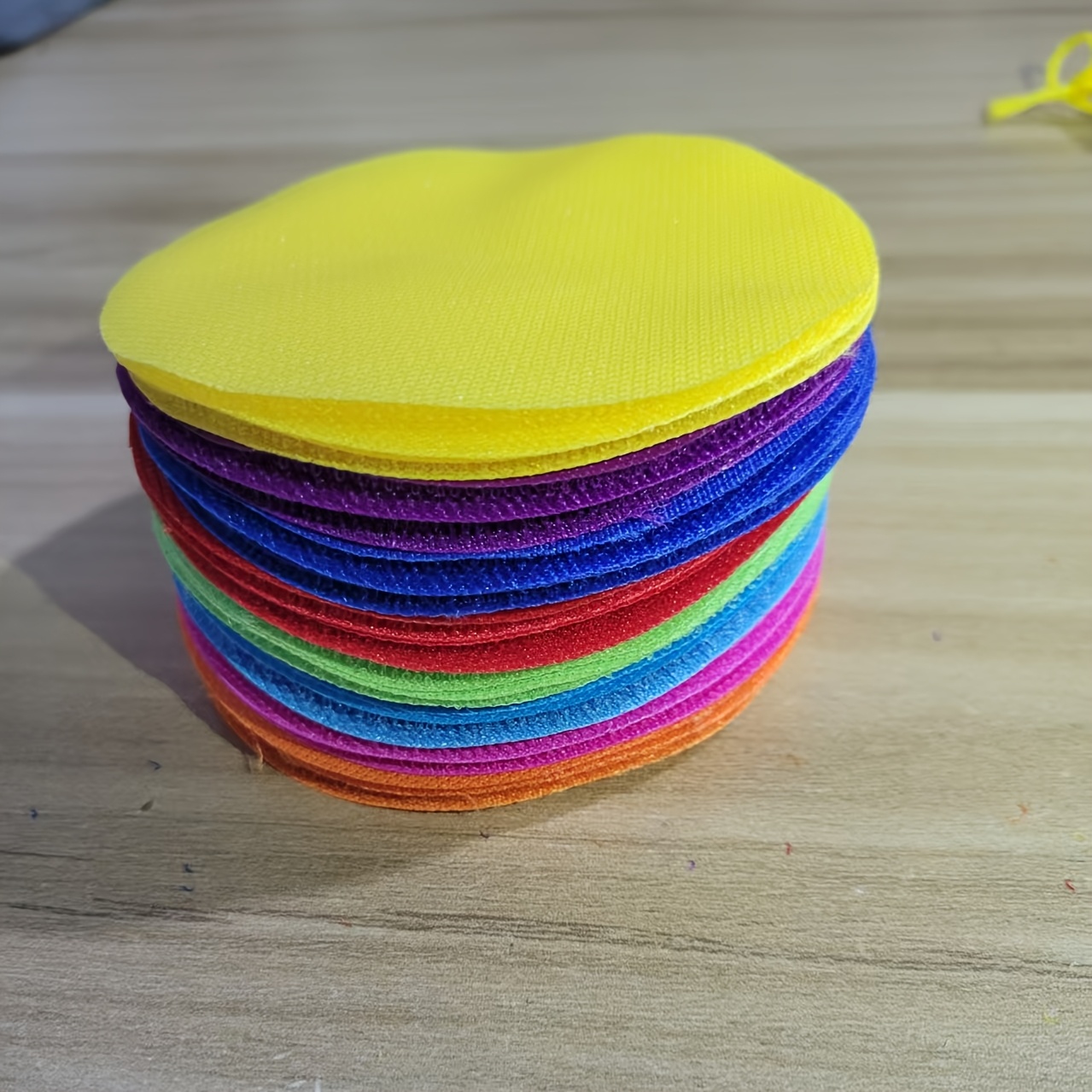 TEMU 32pcs Color-coded Carpet Markers With Removable Hook-and-loop Patches - Non-slip Suitable For Office,, Learning Games, Bulletin Boards, Bulletin