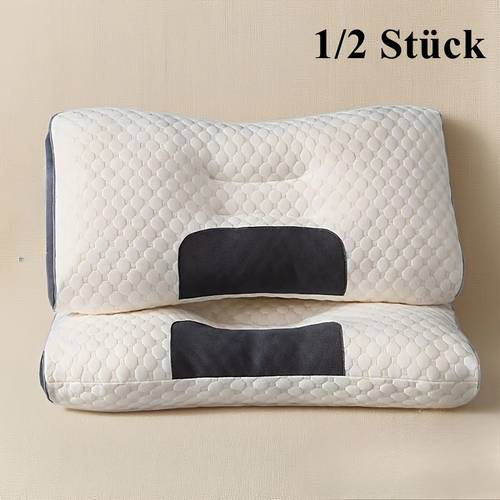 1 2pcs soft breathable solid color pillow thin sleep pillows neck pillow multi purpose pillow machine washable durable and non collapsing ideal gift