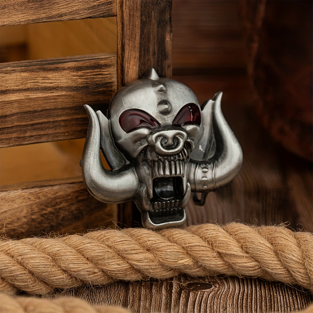 1 Tentacle Demon Skull , Vintage Fashion Western Men's Novelty Belt , European Style Compatible With Any Style Of Leather Strap, Gift