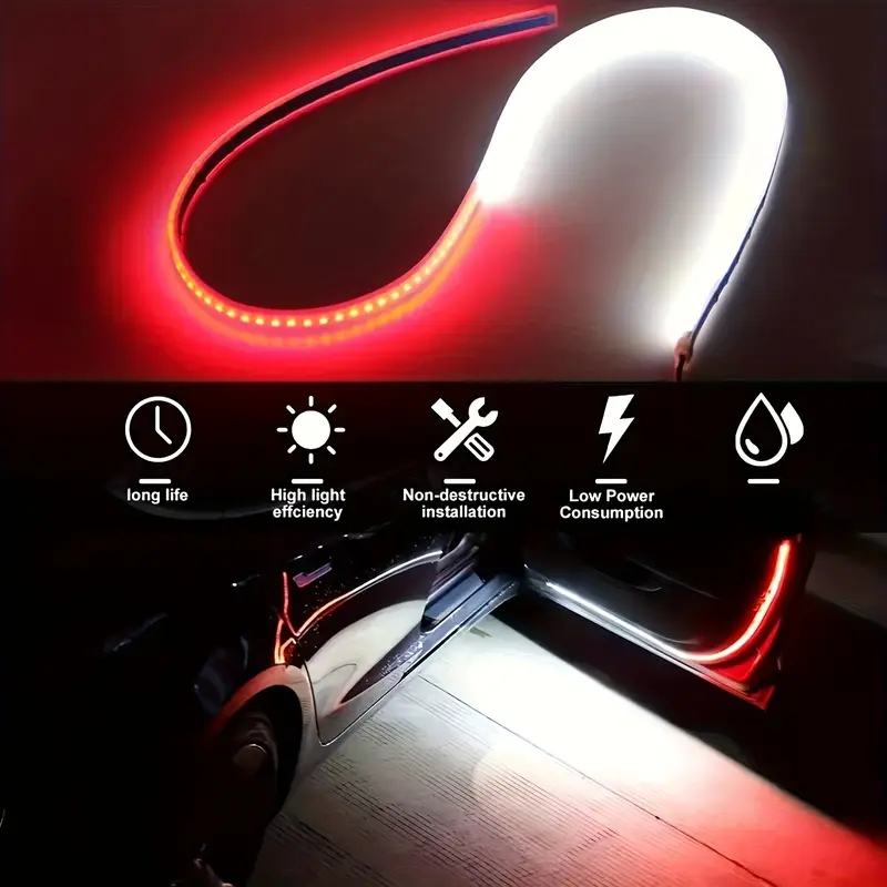 LED Stripes for Cars - Bright RGB Interior 12V Safety Light LED Stripes for Cars - Bright RGB Interior 12V Safety Light
