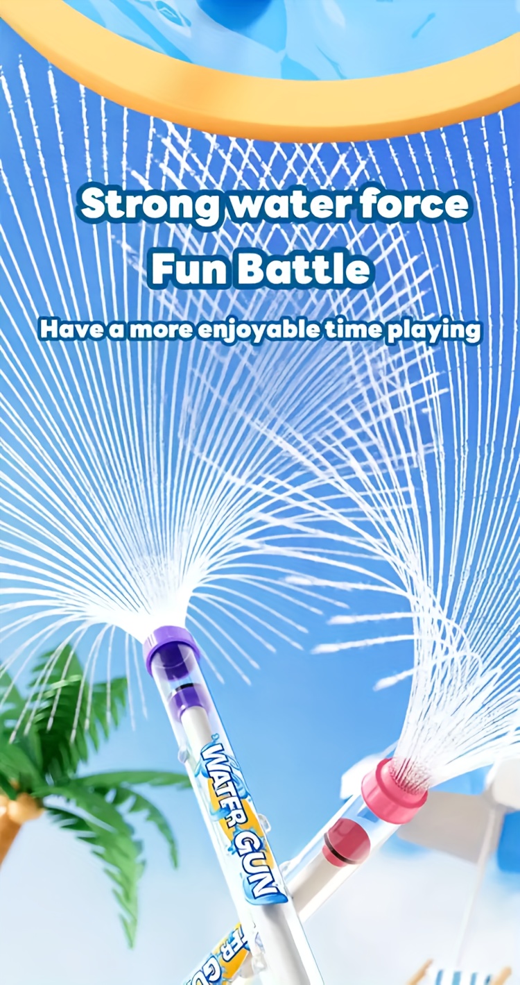 3pcs summer kids firework water gun toys suitable for outdoor pool beach party pool fighting photo props boys and girls   gifts mixed color abs material Product details 6