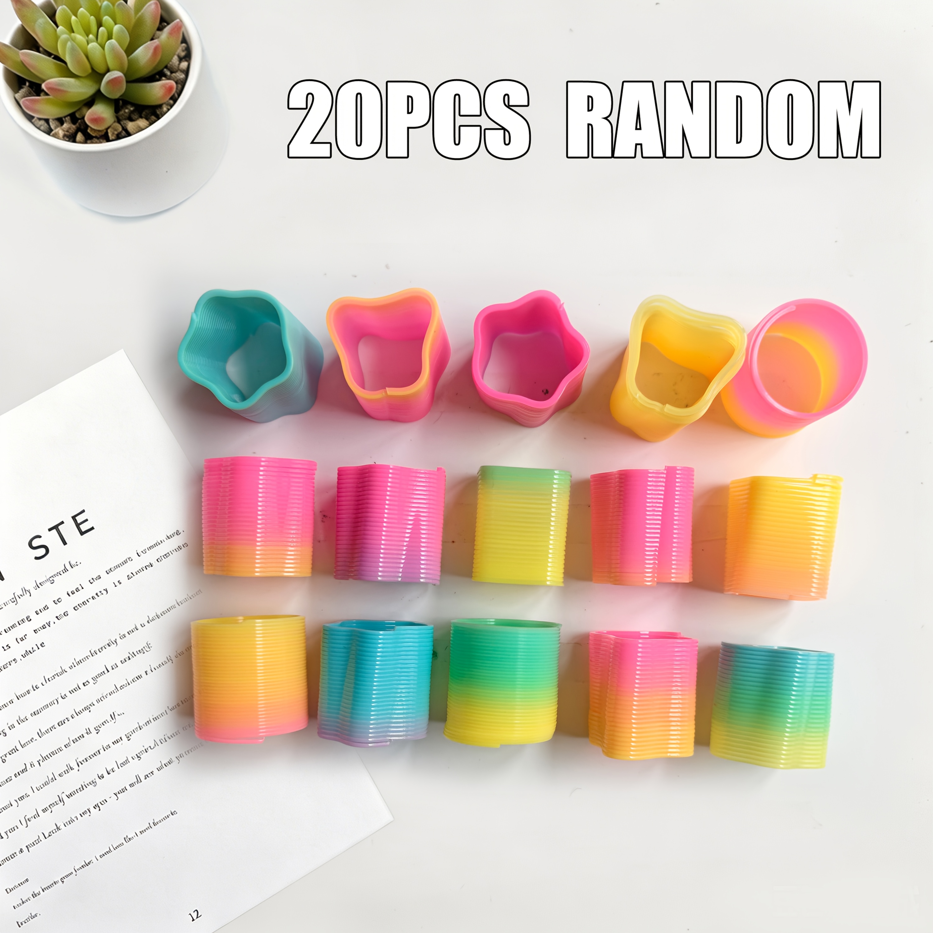 Image of 20pcs Mini Spring Toys, Kids Party Favors, Kids Toys For Girls Boys, Pinata Stuffers, Outdoor Toys, Party Favor Bags, Goodie Bags Stuffers For Kids, Treasure Box Toys For Classroom (random)
