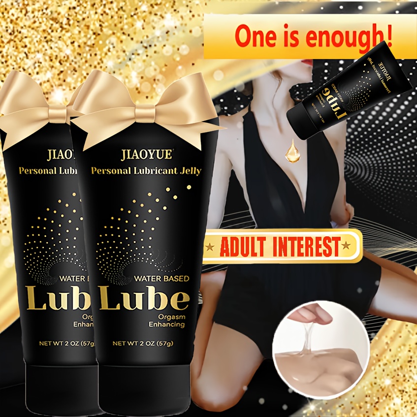 Long-Lasting Large Volume Of Water-Based Lube For Men, Women, And Couples - Gentle, Non-Sticky, And Safe For Toys - Perfect For Intimate Events For Parties 57ml (2oz)
