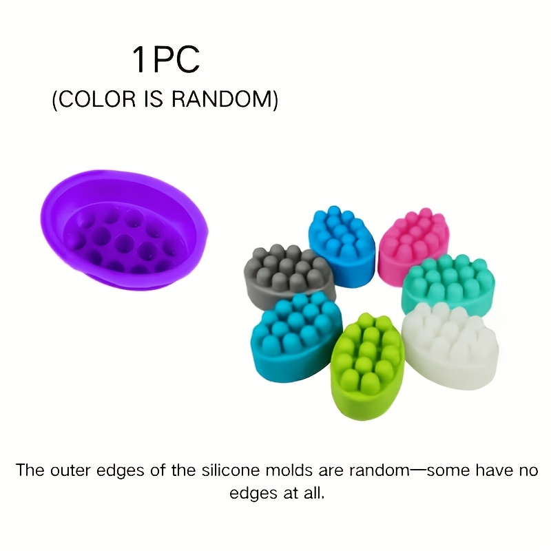 Image of 1 Single- Silicone Soap Mold, Diy Making Tool, Textured Soap Mold, Color Random