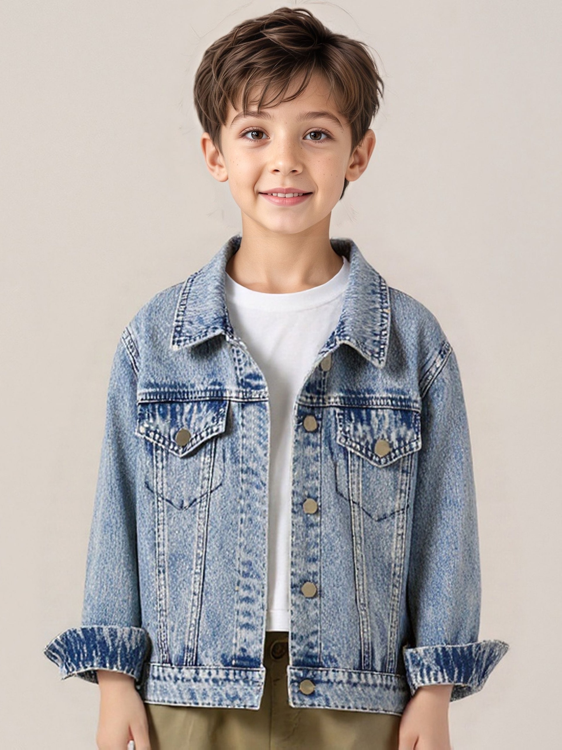 boys denim jacket sold on Temu United States