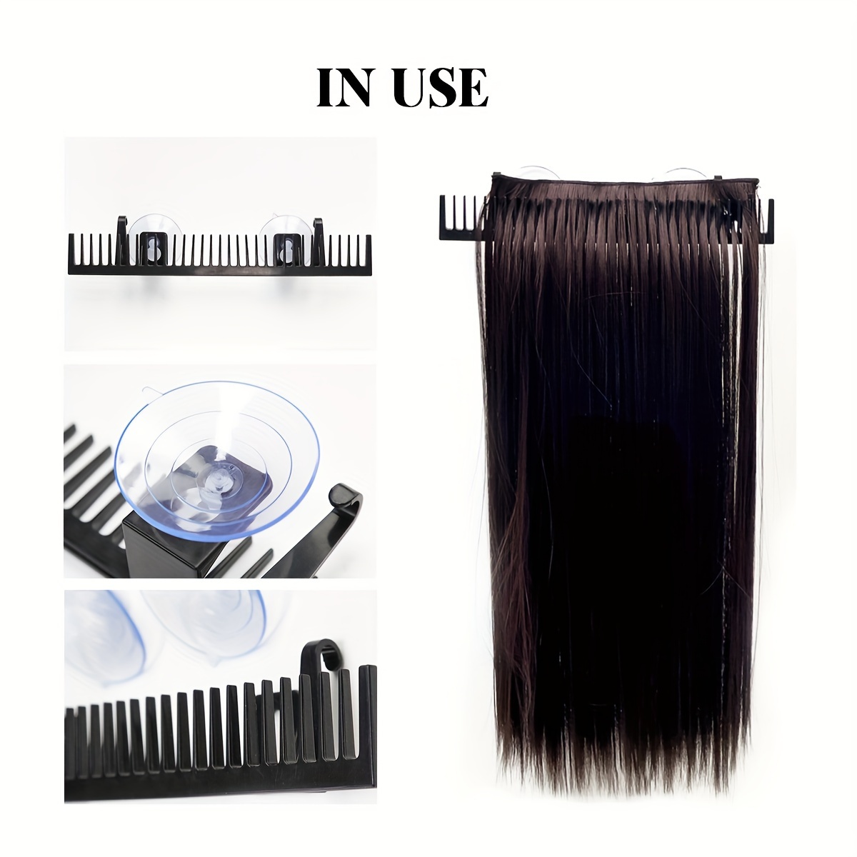 Professional Hair Extension Holder Tool - Grip Extra Wide Wefts, Halos, Hand-tied & Beaded Wefts, Unisex Design For , Coloring, Styling & Storage
