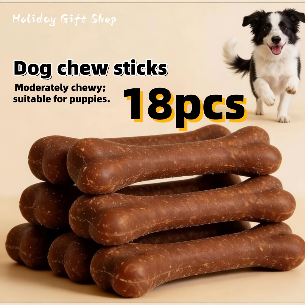 TEMU 18pcs Set, Puppy Teething Chew Toys, Suitable For Small, Medium, And Large Dogsâdurable Chew Sticks For Puppies And Adult Dogs, Dental Cleaning