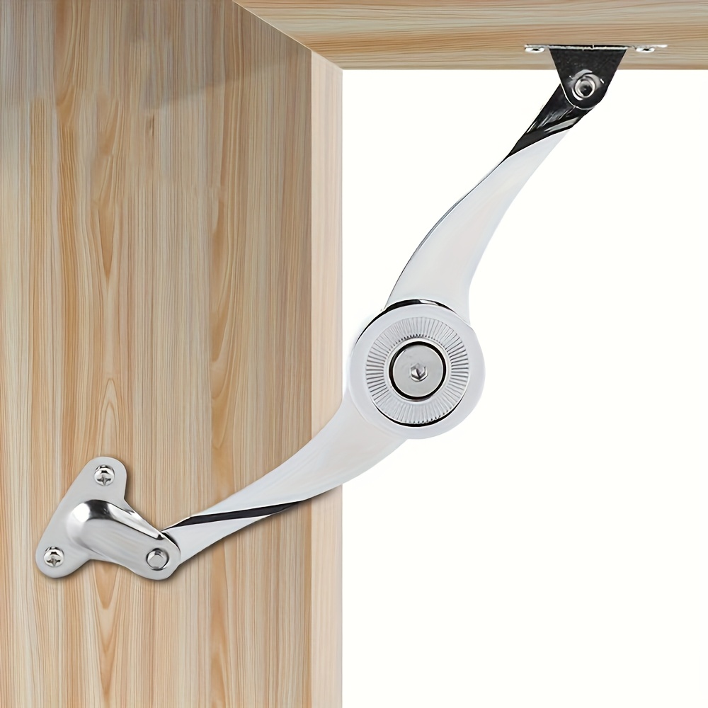 TEMU 1set Cabinet Support Hinges Safety Cabinet Door Lid Support Hinge Damper With Soft Close - Cabinet Support Hinges Heavy Duty Adjustable Metal