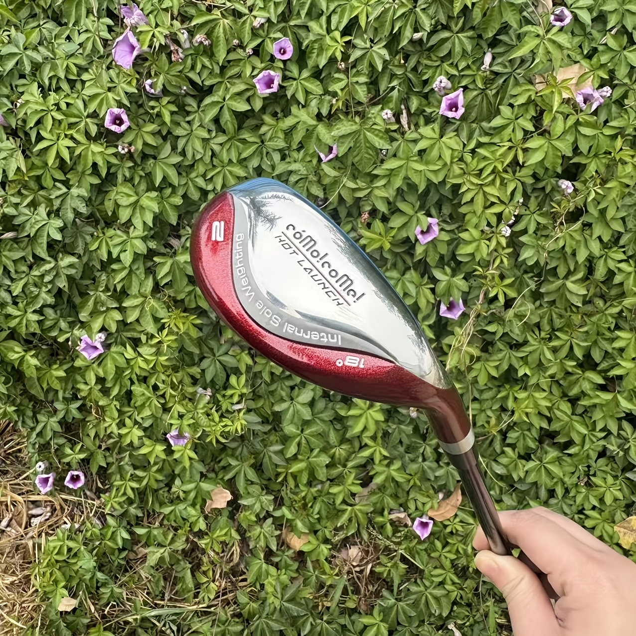 COMO!COMO! Pristna Originalna Golf Hybridna Palica, Majhna Vakumska Zasnova, Rdeča, Visoka Trajektorija In Dodatna Razdalja