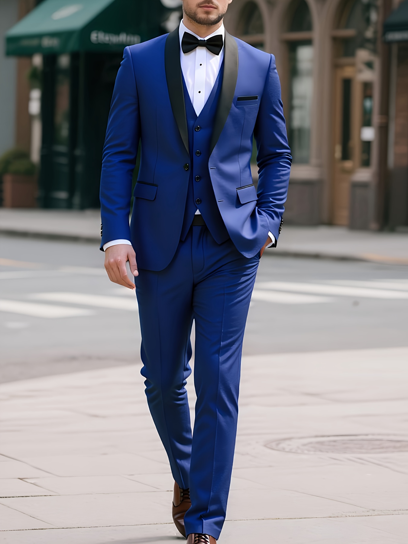 conjunto piezas hombre traje formal: chaleco Temu