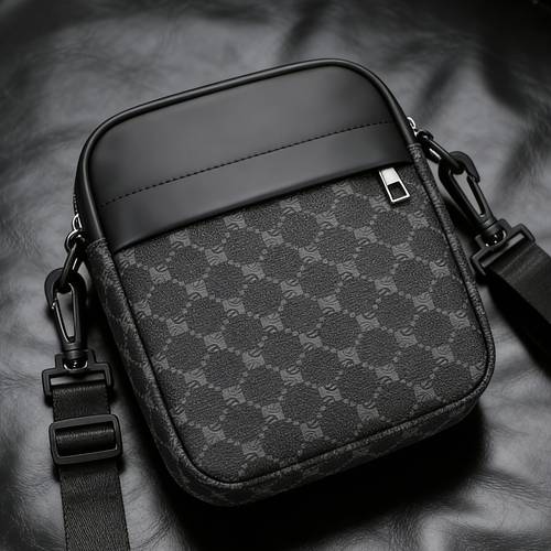 mens square bag crossbody bag single shoulder bag small square bag vintage high quality wallet unisex business storage pouch suitable for business trips toiletry storage tool bag your items organized and easy to carry
