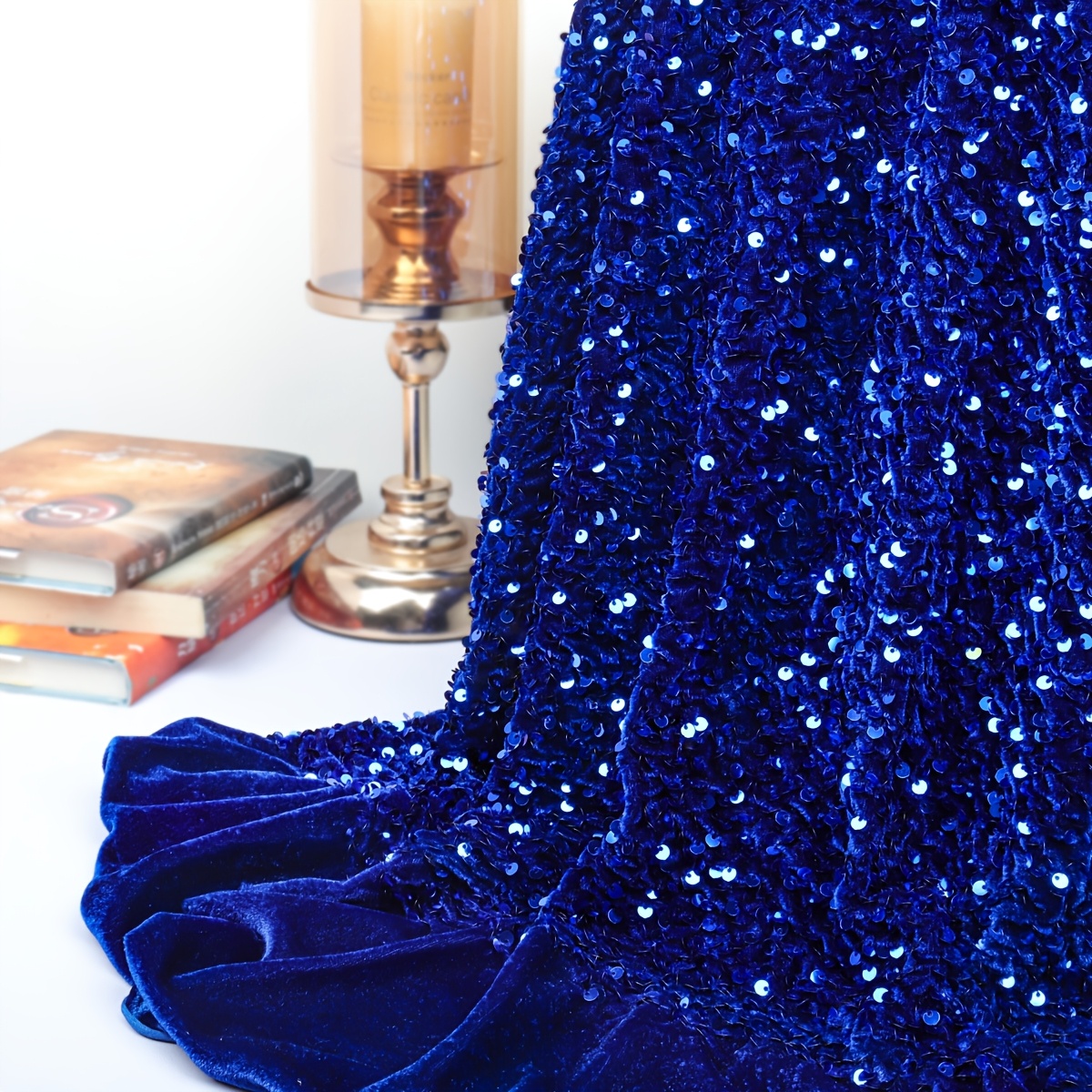 slim fit dress slacks Cowl Corset Glitter A-Line Dress By Cinderella Divine