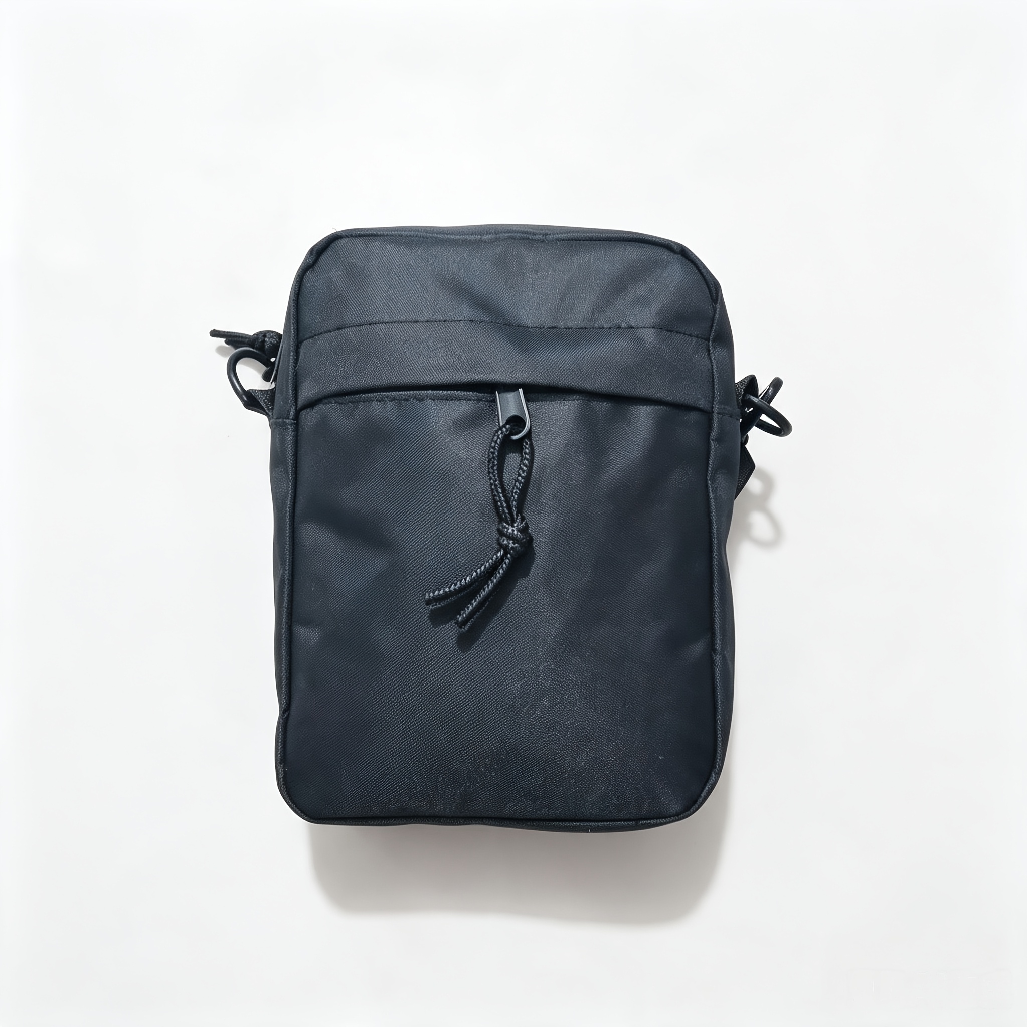 Solid Canvas Crossbody Bag Small Square Bag Casual Business Lightweight Coin Phone Shoulder Bag