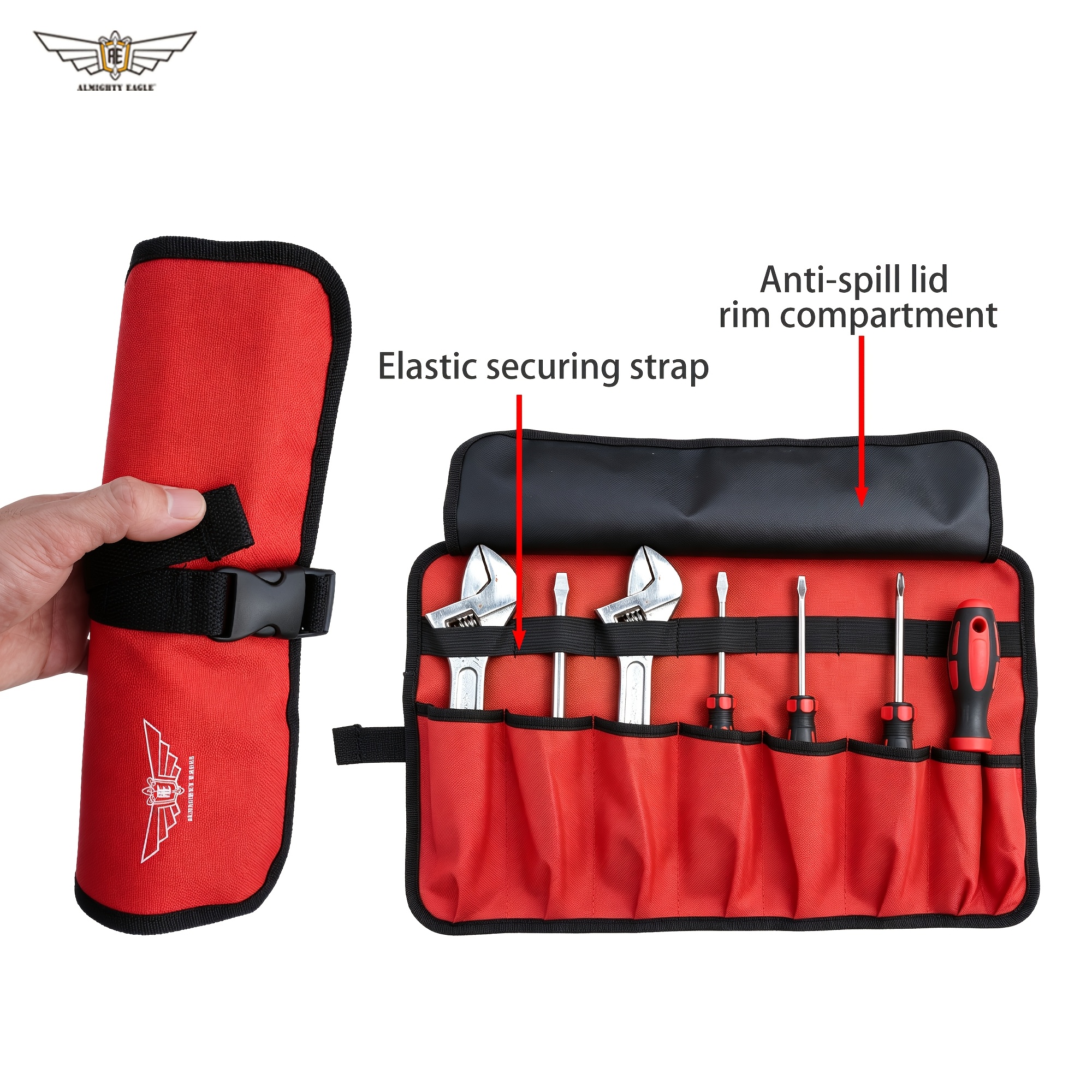 Multi-Purpose Tool Storage Roll-Up Bag